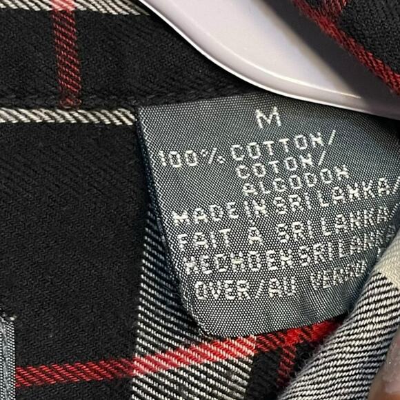 Lizwear Plaid Button Up Shirt Women's Medium Multicolor Western Casual Top Work - Picture 8 of 11